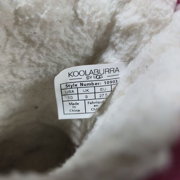 Koolaburra by Ugg Toddler Kid Sz 10 Sherpa Lined Pink Suede Winter Slip On Boots - Picture 8 of 11